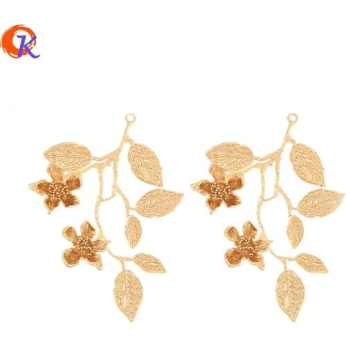 Cordial Design 20Pcs 42*58MM Charms/Hand Made/Jewelry Accessories/DIY Making/Copper/Flower Shape/Earring Findings/Pendant