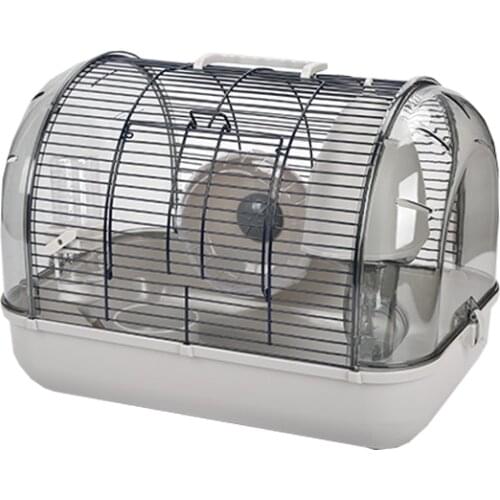Gray Japanese-Style Luxury Hamster Cage Pudding Dwarf Bear Rats Nest Transparent Basic Viewing Cage Supplies Small Animal Cage