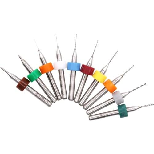 Bits Drilling Hole Tool,PCB Print Circuit Board Drill Bit Carving Bit,Micro Drill Bits Set 0.1-1mm