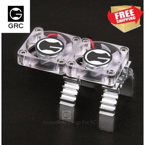 RC car trx 4 Motor heat-sensing radiator cooling fan 2S 3S double transparent heat-dissipating trax 82056-4 option parts