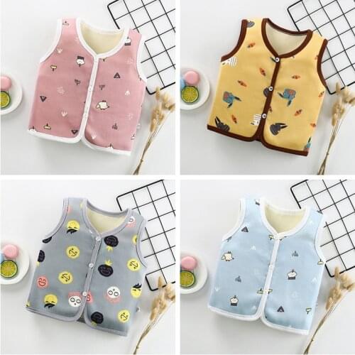 Spring Autumn Baby Wool Vests Childrens Vest for Boys Girls Fashion Waistcoat Baby Clothes Kids Tops Jackets Colete