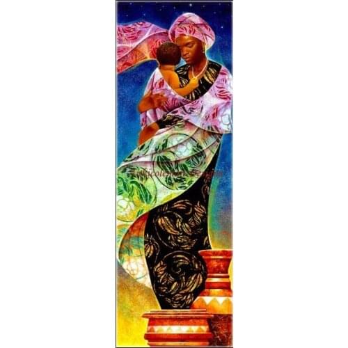Needlework for embroidery DIY French DMC High Quality - Counted Cross Stitch Kits 14 ct Oil painting - African Mother and Child