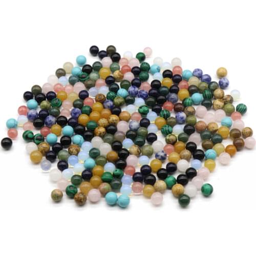 Natural Stone 8mm Non-Porous Round Ball Beads For Jewelry Making DIY Accessorries Bead For Bracelet Necklace 10 Pcs