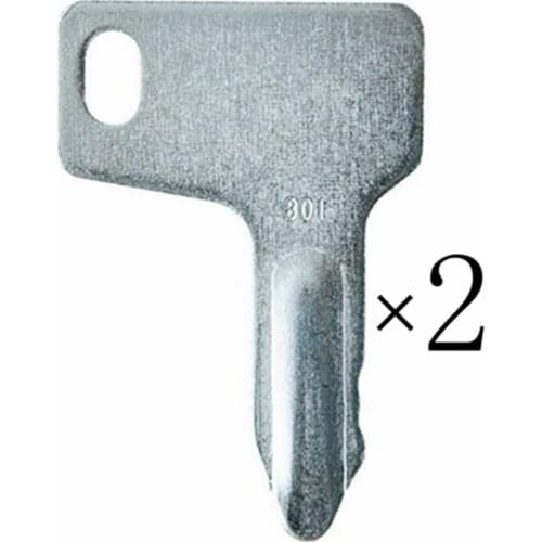 2pc Ignition Keys for Yanmar Kubota Mini Excavator Takeuchi For JOHN DEERE RG60472