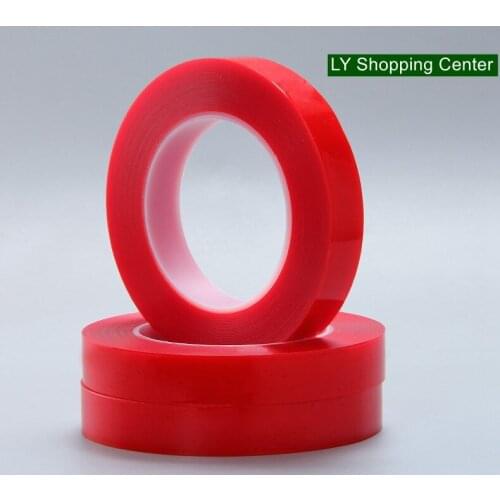 2 Rolls Width 40mmx10m thickness 0.5mm,Double-sided Transparent Clear Acrylic Adhesive Tape, Wide-range in application