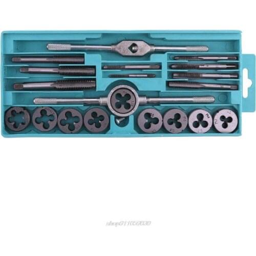 20pcs Tap and Die Cutter Alloy Steel Wrench Threaded Cutting Nut Bolt Screw Thread Metric with Twisted Jy19 21 Dropship