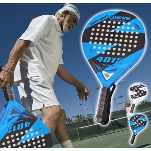 2021 Professional Full Carbon Beach Tennis Paddle Racket Soft EVA Face Tennis Raqueta With Bag For Adult Padel Count