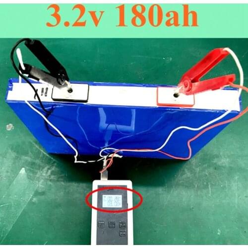 3.2V LiFePO4 180Ah Continuous 3C 540A Discharge Max 5C 900A for 12V Solar Energy Storage Battery Pack Panel Solar Cells