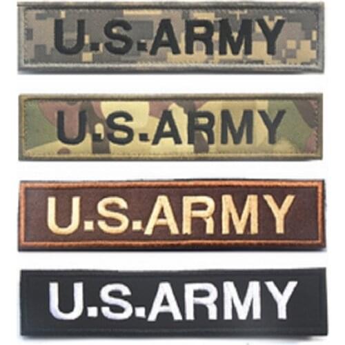 3D High Quality 100% Embroidery Patches Loops And Hook U.S.A Military Personality U.S.AMRY Patches Cloth Chest/USA Patch