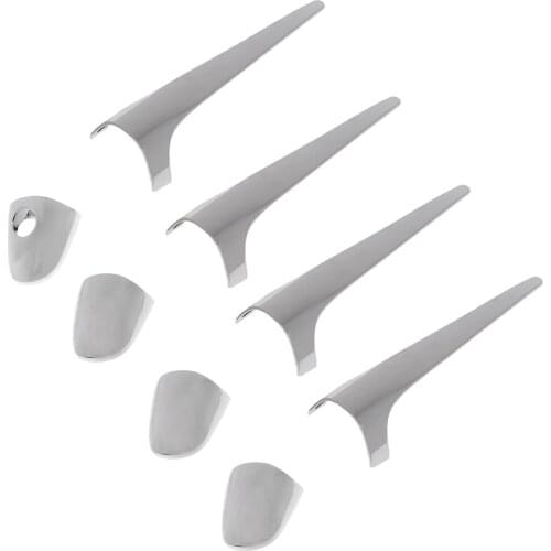 4 Pieces Car Exterior Side Door Handles Covers Trim For Toyota RAV4 2014