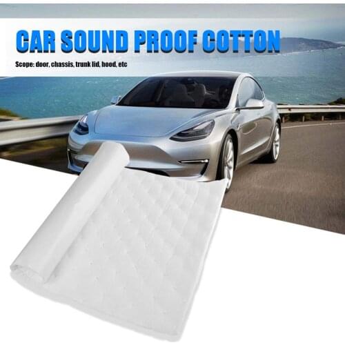 50x80cm Car Sound Proof Cotton for Auto Door Trunk Lid Hood Roof Soundproofing Flame Retardant Strong Soundproofing