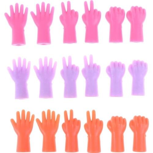 6 Pcs Gesture Shape Knitting Needles Stitch Protectors For DIY Weave Knitting And Sewing Non-slip Needle Tip Stopper Tail Buckle