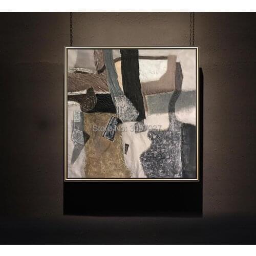 Large Size Abstract Oil Painting Texture Wall Art Modern Oil Painting Hand-painted Canvas Painting for Home decor no Frame