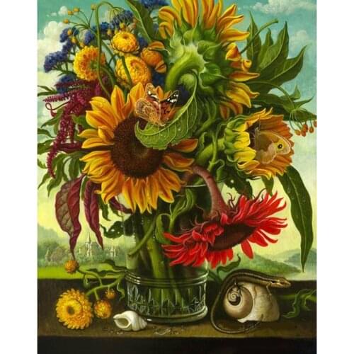 New Full square/round 5D DIY diamond painting Beautiful sunflower Embroidery pattern cross stitch kit mosaic home decor gifts