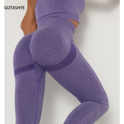 Fitness High Waist Legging Tummy Control Seamless Energy Gymwear Workout Running Activewear Yoga Pant Hip Lifting Trainning Wear