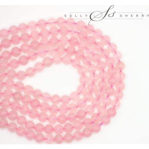 High Quality Natural Rose Quartz Beads Crystal Beads Genuine Beads 16" Strand 4 6 8 10 12mm Wholesale For Jewelry Making