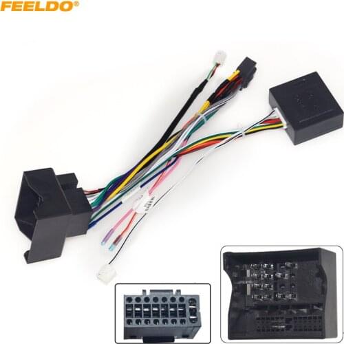 FEELDO Auto 16pin Audio Wiring Harness With Canbus Box For Roewe 550 Aftermarket Stereo Installation Wire Adapter #HQ6546