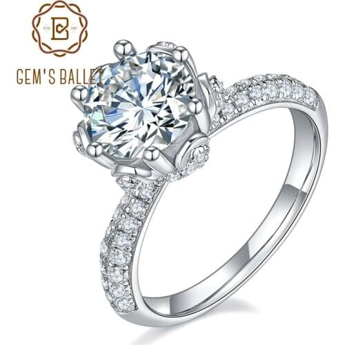 Помолвочные кольца GEM'S BALLET China At AliExpress