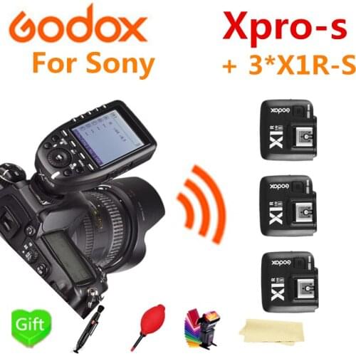 Godox Xpro-S HSS TTL Wireless Flash Trigger Transmitter + 3* X1R-S Receiver for Sony Camera Godox V860II-S TT600S TT685-S Flash