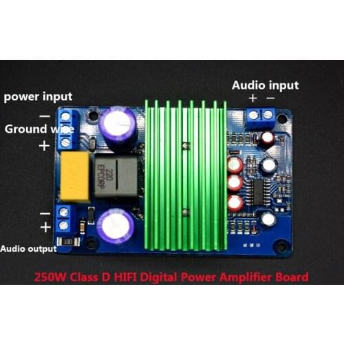 IRS2092S High-power 250W Class D HIFI Digital Power Amplifier Board Fnished Board Mono Super LM3886