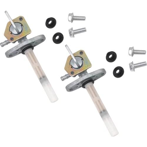 2Pcs Gas Fuel Tank Switch Valve Petcock for Honda TRX250 / XR70 XR100 / CRF150 CRF250 Motorcycle Fuel Petcoks & Taps, Aluminum