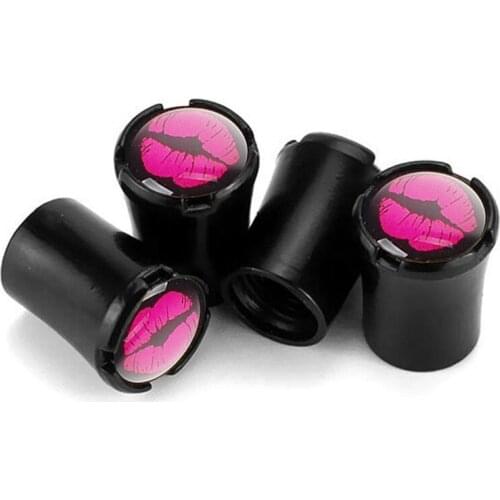 4pcs/Lot Lips Car Tire Valve Caps For Mini Cooper Accessories R56 R53 R50 F56 Wheel Tires Air Dust Waterproof Screw Airtight Cap