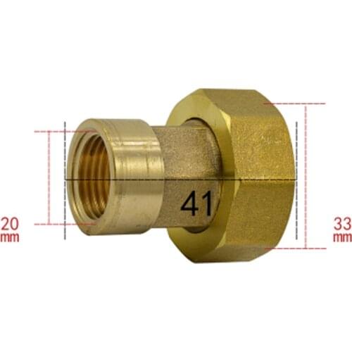 1" BSP Female To 1/2" BSP Female Brass Union Pipe Fitting Water Gas Oil For Water Meter