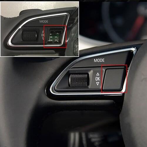 For Audi A4L Q5 Steering Wheel Button Fake Cover Multifunctional Decorative Cover Small Square Cover Keypad