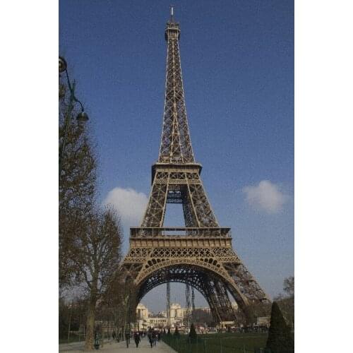 Canvas Prints photo art picture Eiffel Tower panorama good memory gift art craft for living room decor gift for friends
