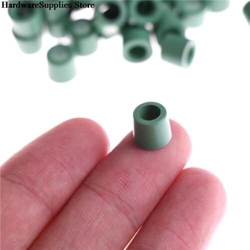 50pcs Green Air Conditioning 1/4'' Valve Gasket Manifold Repair Seal Kit Replacement O-Ring Rubber Seals Grommet Gasket