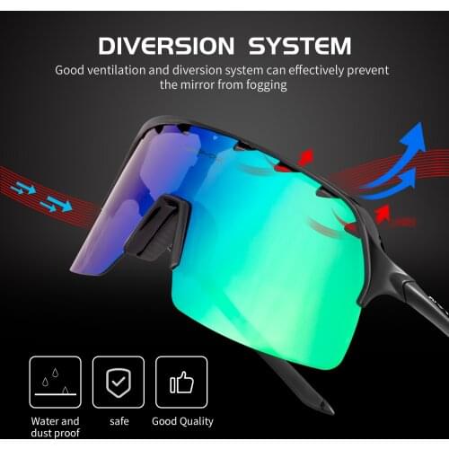 Kapvoe men women UV400 fishing polarized glasses mountain bike cycling Goggles outdoor sport bicycle sunglasses Riding Eyewear