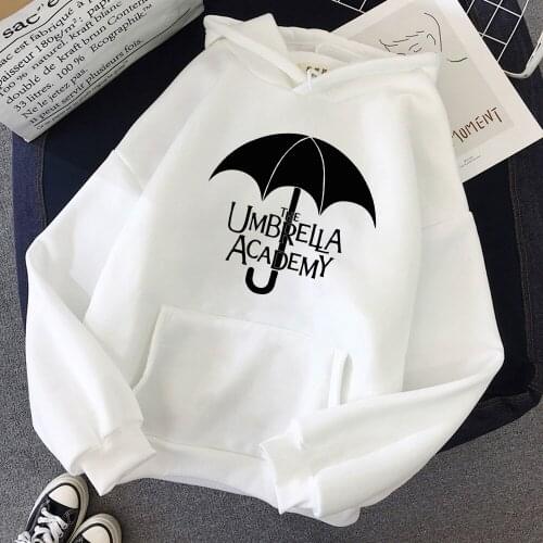 Letter Printing Sweatshirt Women The Umbrella Academy Harajuku Spring Kawaii Clothes Oversized Hoodies Pullovers Streetwear Wram