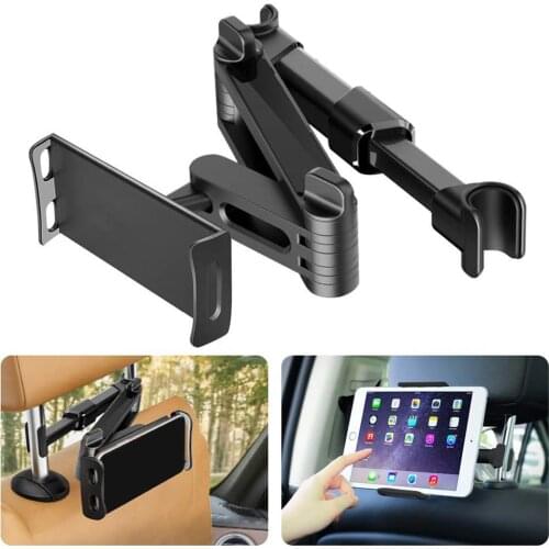 Telescopic Car Rear Pillow Phone Holder Tablet Car Stand Seat Rear Headrest Mounting Bracket for Phone Tablet 5-11 Inch