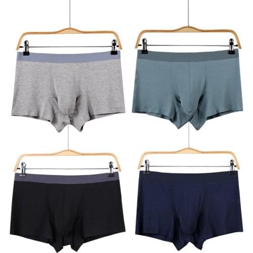 Modal Underwear for Men Elephant Nose Bulge Pouch Boxers Sexy Boxershorts Mens Underpants Solid Male Boxer Shorts Trunks Cuecas