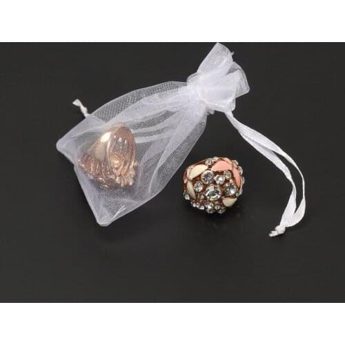 50pcs/lot Jewelry Packaging Bag Wedding Christmas Gift Bags Jewelry Pouches Tulle Fabric Drawstring Organza Bags