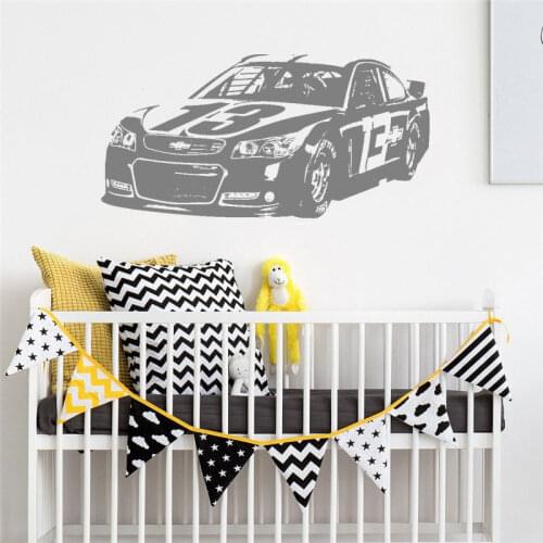 Vinyl wall decal, cool car speed racing venue, garage decoration, car wash shop, home living room decoration DW11420
