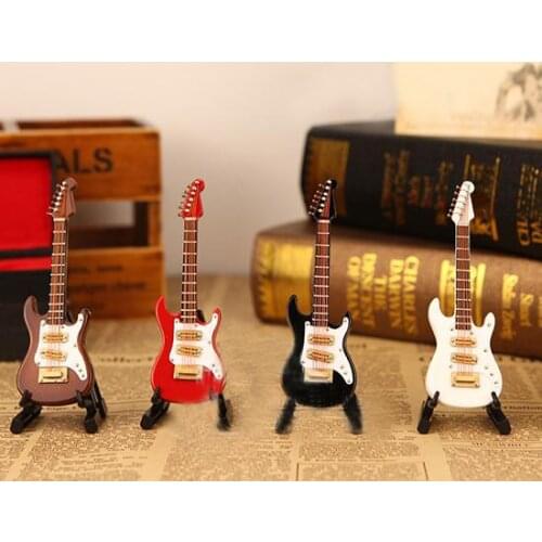 Retro Vintage Electric Guitar Brooch Pin Unique Handmade Wooden Musical Instrument Badge Victorian