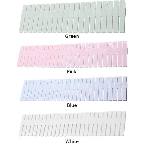 32.4*7cm Adjustable Plastic Drawer Divider Free Combination DIY Storage Shelves Household Finishing Grid Partition Board