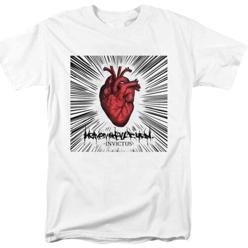 5 designs Heaven Shall Burn Streetwear Rock Brand shirt heavy death metal Punk Heart fitness 100%Cotton skateboard White tee