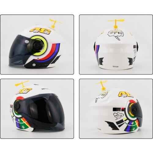 85% Hot Sales!!! Creative Motorcycle Safety Helmet Suction Cup Propeller Rotatable Windmill Decor