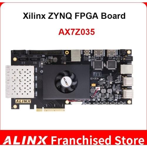 ALINX AX7Z035: XILINX Zynq-7000 SoC XC7Z035 ZYNQ ARM 7035 FPGA Development Board SoMs PCIE Accelerator Card SFP 8G eMMC