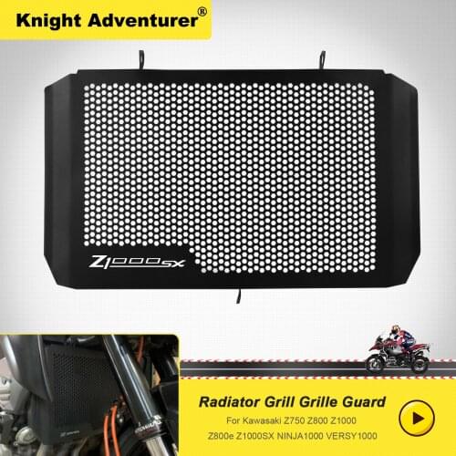 For Kawasaki Z750 Z800 z1000 Z800e Z1000SX versy1000 ninja1000 Aluminum Motorcycle Radiator Side Guard Grill Grille Cover Protec