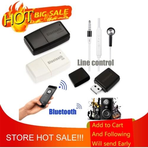 AUX Bluetooth Mini Stereo 3.5mm Interface Dongle USB Wireless V4.1 Audio Music Receiver Adapter for IOS Andriod Phone Tablet PC
