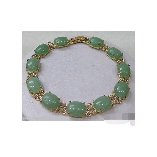Free shipping ewelry stone Pea green stone bracelet AAA style Fine jewe Noble 100% Natural stone