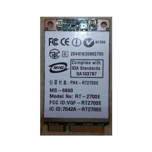 Ralink RT2700E 300Mbps 802.11b/g/n Mini PCI-Express Wlan Wireless Wifi Card