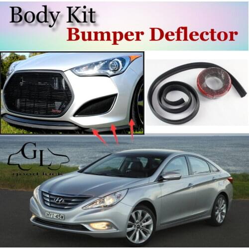 For Hyundai Sonata / i45 / Sonica / Prima Bumper Lip / Front Spoiler Deflector For Car Tuning View / Body Kit / Strip Skirt