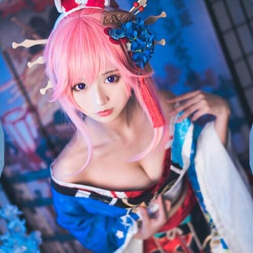 Game Honkai Impact 3 Yae Sakura Cosplay Blooming Maiko Costume Women Kinmono Honkai Impact 3 Cosplay Costume Halloween Outfits