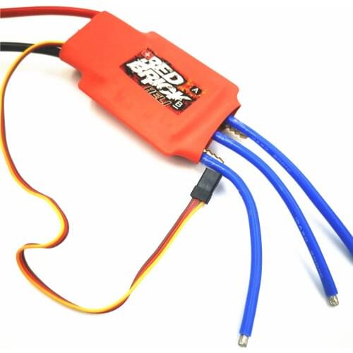 Red Brick HV 80A Brushless ESC Electronic Speed Controller water-cooled ESC 6S-10S for RC Boat (No reversing)