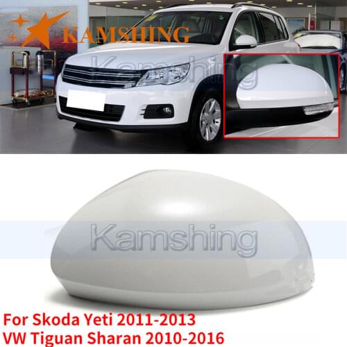 Kamshing For Skoda Yeti 2011-2013 VW Tiguan Sharan 2010-2016 Outside Rear View Mirror Cover Side Mirror Shell Cap Housing House