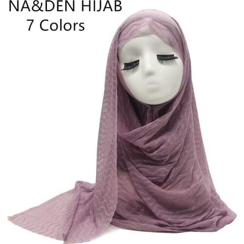 Fashion pure color with gold wavy line scarf/scarves high quality shawls foulard bandana Muslim hijab women scarf 10pcs/lot